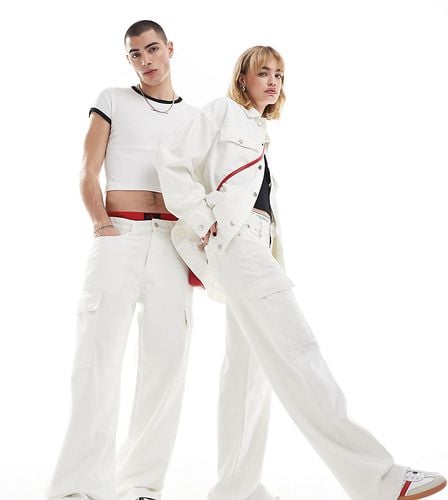 Jeans cargo ampi lavaggio stile anni '90 in coordinato - In esclusiva per ASOS - Calvin Klein Jeans - Modalova