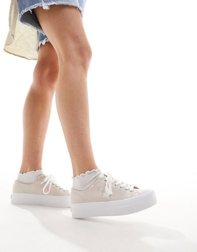 Sneakers con suola flatform vulcanizzata e logo - Calvin Klein Jeans - Modalova