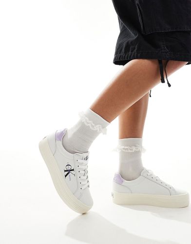 Vulc - Sneakers flatform bianche e lilla - Calvin Klein Jeans - Modalova