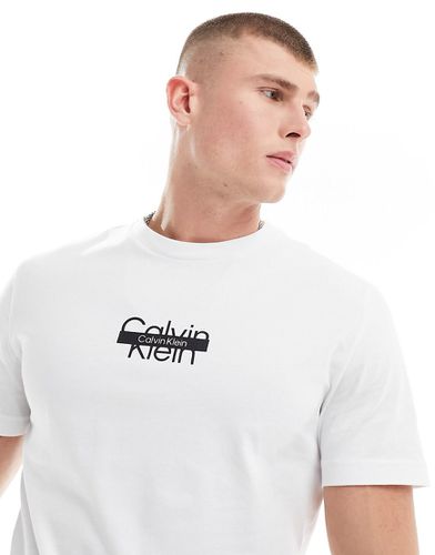 T-shirt bianca con logo - Calvin Klein - Modalova
