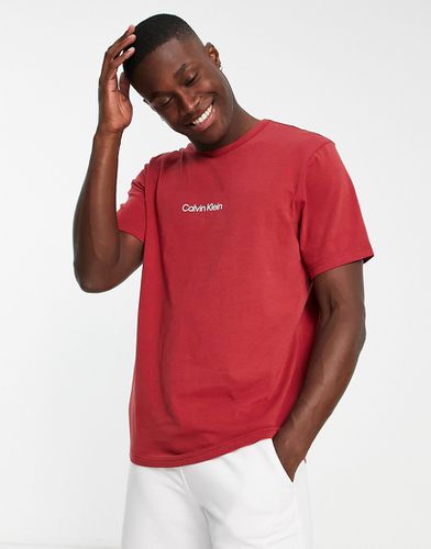 T-shirt da casa rossa con logo sul petto - Calvin Klein - Modalova