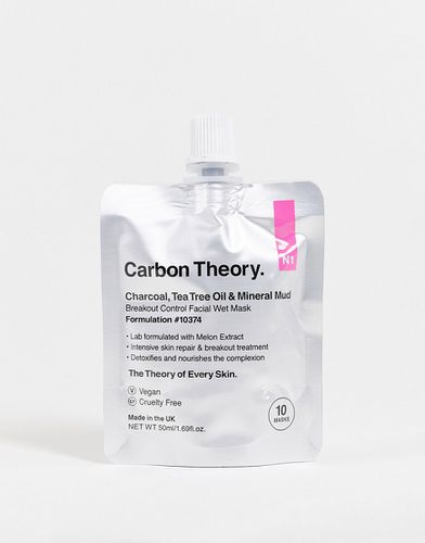 Maschera viso anti-imperfezioni al carbone, olio di tea tree e fango minerale da 50 ml - Carbon Theory - Modalova