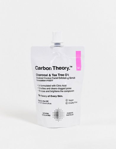 Scrub viso esfoliante contro gli inestetismi della pelle al carbone e olio di tea tree da 125 g - Carbon Theory - Modalova