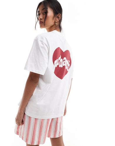 Amour - T-shirt bianca con cuore stampato - Carhartt WIP - Modalova