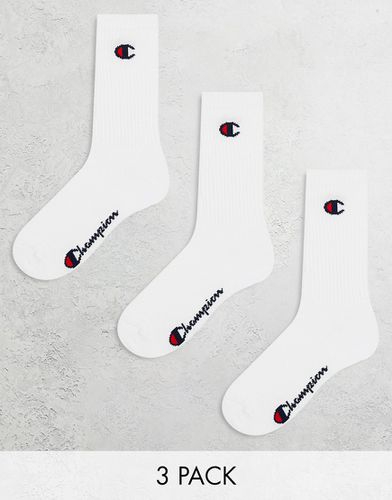Confezione da 3 paia di calzini sportivi bianchi - Champion - Modalova