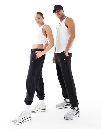 Joggers unisex neri con fondo elasticizzato - Champion - Modalova