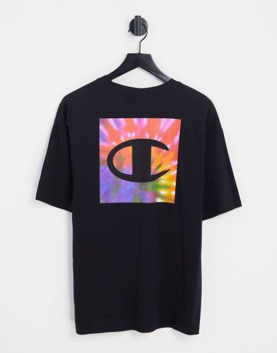T-shirt con stampa sul retro nera - Champion - Modalova