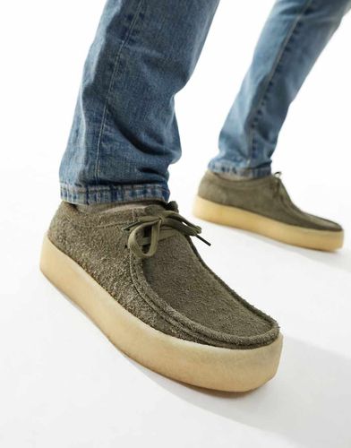 Wallabee - Scarpe cupsole in pelle scamosciata grigie - Clarks Originals - Modalova