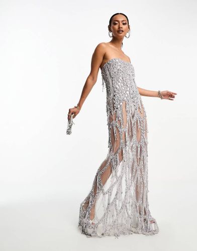 Vestito lungo trasparente decorato con body integrato - A Star Is Born - Modalova