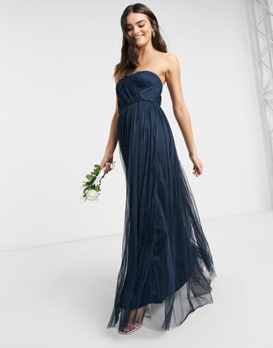 With Love - Vestito lungo da damigella a fascia in tulle - Anaya - Modalova