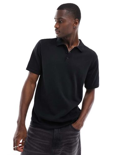 Polo in maglia nera - Another Influence - Modalova