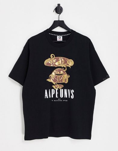 AAPE By A Bathing Ape - T-shirt barocca nera - AAPE BY A BATHING APE® - Modalova