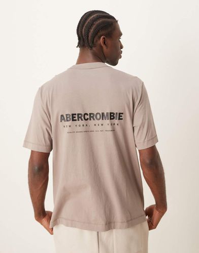 T-shirt oversize vintage con stampa del logo al centro e sul retro - Abercrombie & Fitch - Modalova