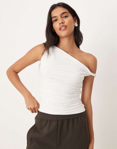 Top asymétrique avec bretelle torsadée - Abercrombie & Fitch - Modalova