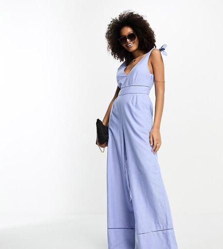 Tuta jumpsuit estiva fiordaliso con scollo a V - Accessorize - Modalova