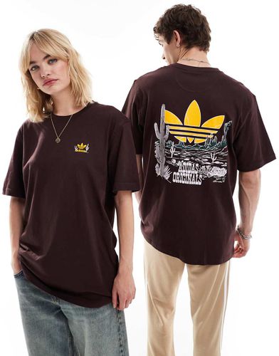 T-shirt con stampa western sul retro - adidas Originals - Modalova