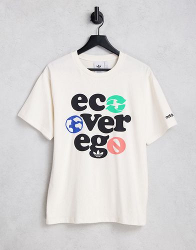 T-shirt non tinta con stampa grafica "Eco Over Ego" - BEIGE - adidas Originals - Modalova