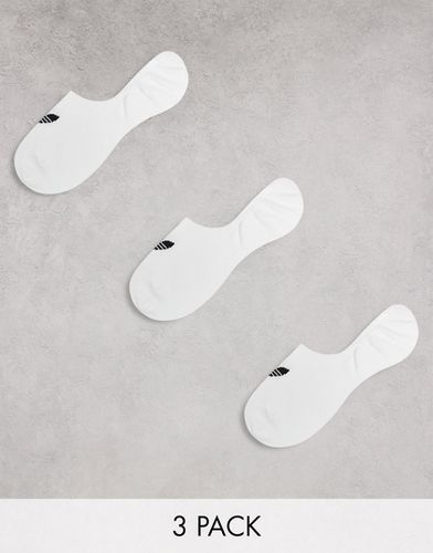 Adicolor - Confezione da 3 paia di fantasmini bianchi con trifoglio - adidas Originals - Modalova