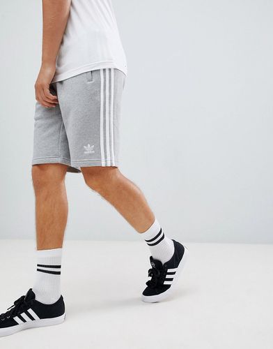 Adicolor - Pantaloncini in jersey grigi con tre strisce - adidas Originals - Modalova
