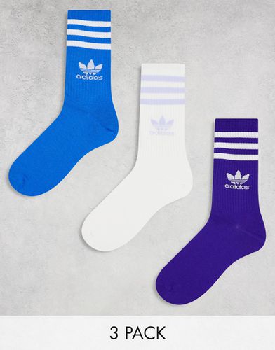 Confezione da 3 paia di calzini blu - adidas Originals - Modalova