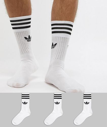 Confezione da 3 paia di calzini tinta unita bianchi s21489 - adidas Originals - Modalova