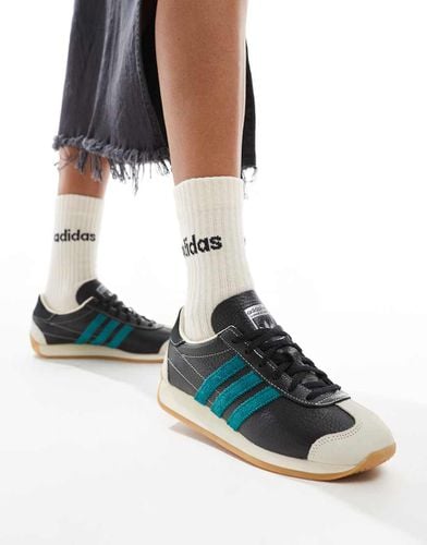 Country OG - Sneakers nere e verde-azzurro - adidas Originals - Modalova