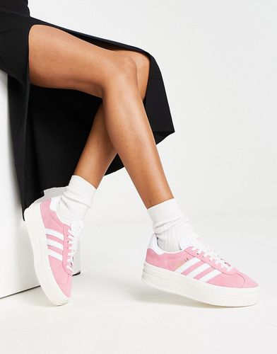 Gazelle Bold - Sneakers rosa e bianche con suola platform - adidas Originals - Modalova