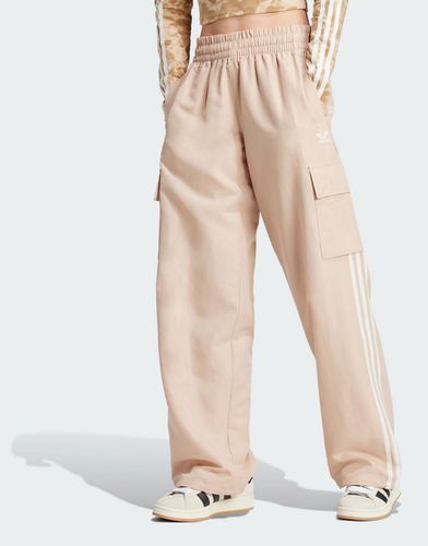 Pantaloni cargo beige con 3 strisce - adidas Originals - Modalova
