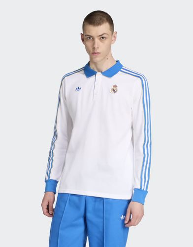 Real Madrid Terrace Icons - Polo manches longues - /bleu - Adidas Originals - Modalova