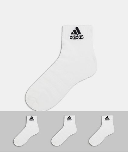 Adidas Training - Confezione da 3 paia di calzini ammortizzati bianchi - adidas performance - Modalova