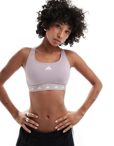 Adidas Training - PWR - Reggiseno sportivo a sostegno medio lilla - adidas performance - Modalova