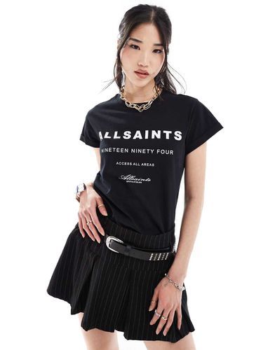 Tour Anna - T-shirt nera - AllSaints - Modalova