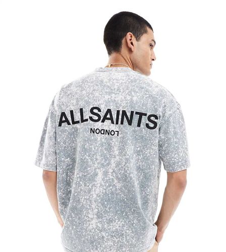 Underground - T-shirt oversize lavaggio stone wash - In esclusiva per ASOS - AllSaints - Modalova