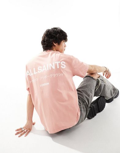 Underground - T-shirt oversize pastello - AllSaints - Modalova
