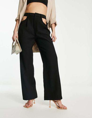 Pantaloni sartoriali neri con cut-out - Aria Cove - Modalova