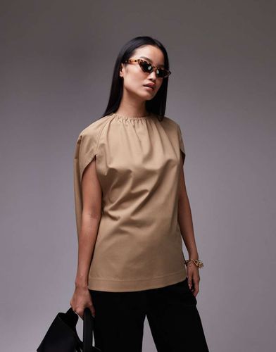 Blusa beige con dettaglio a mantella - Arket - Modalova