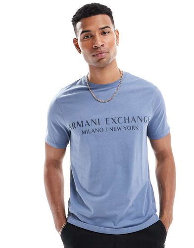 T-shirt con scritta del logo - Armani Exchange - Modalova