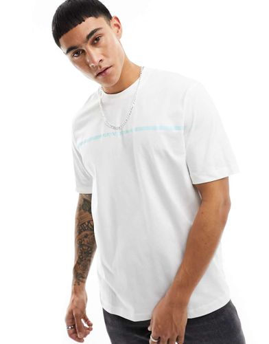 T-shirt pesante sporco con logo sul petto - Armani Exchange - Modalova