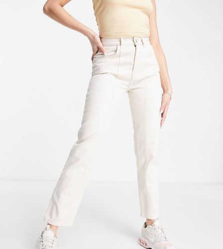 Mom jeans slim con cuciture écru - AsYou - Modalova