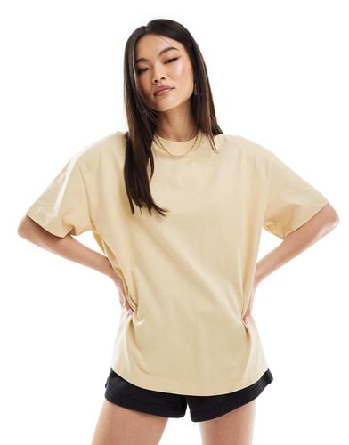 Icon - T-shirt pesante oversize squadrata quick dry color stucco - ASOS - Modalova