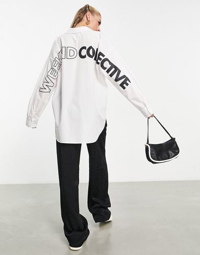 ASOS - Weekend Collective - Camicia oversize bianca - ASOS WEEKEND COLLECTIVE - Modalova
