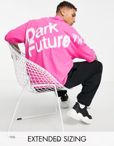 ASOS Dark Future - T-shirt oversize vivo con logo sfocato - ASOS DESIGN - Modalova