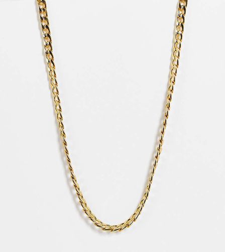 Collana in catena barbazzale placcata 14k - ASOS DESIGN - Modalova