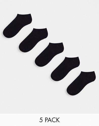 Confezione da 5 paia di calzini sportivi neri - ASOS DESIGN - Modalova