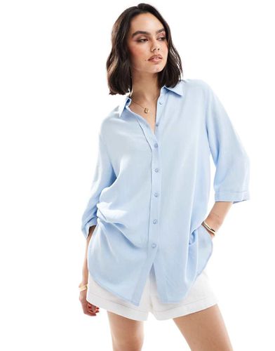 Camicia comoda in lino - ASOS DESIGN - Modalova