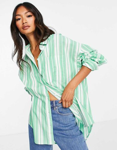 Camicia dad oversize mela a righe - ASOS DESIGN - Modalova