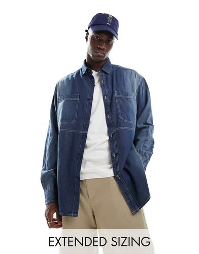 Camicia di jeans oversize anni '90 lavaggio - ASOS DESIGN - Modalova