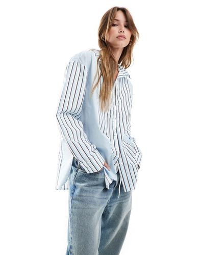 Camicia oversize in popeline a righe - ASOS DESIGN - Modalova