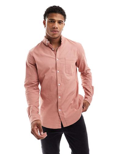 Camicia Oxford slim fit color rame - ASOS DESIGN - Modalova