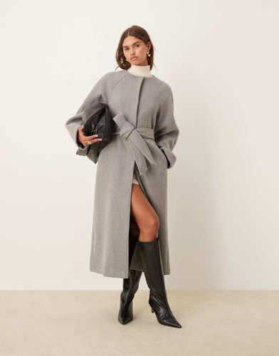 Cappotto casual oversize senza colletto - ASOS DESIGN - Modalova